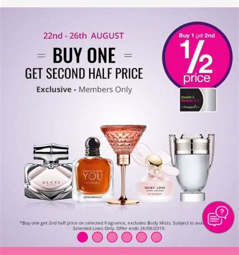 half price perfumes at Superdrug